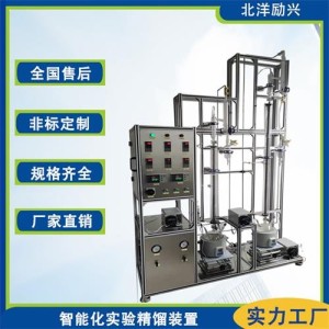 北洋励兴 实验加压精馏装置 玻璃精馏塔仪器 不锈钢精馏仪器装置