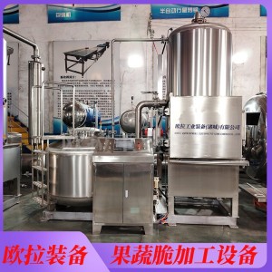 紫薯条真空油炸机 果蔬脆低温加工设备 大型VF工艺油炸流水线
