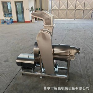 大型橙子榨汁机 椰肉桑葚螺旋榨汁机 不锈钢工业水果蔬菜榨汁设备